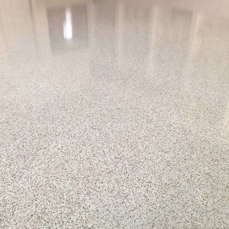 仿古漆|滄晟環氧地坪漆廠家:環氧彩砂自流平地坪漆施工工藝